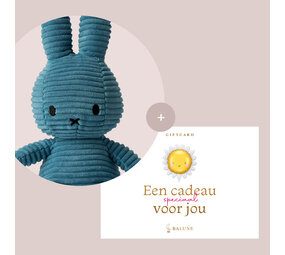 Balune Nijntje Corduroy blauw (23 cm) + Giftcard €15 Balune Nijntje Corduroy blauw (23 cm) + Giftcard €15