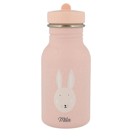 Studio Balune  Gepersonaliseerde Trixie Drinkfles 350ml - Mrs. Rabbit