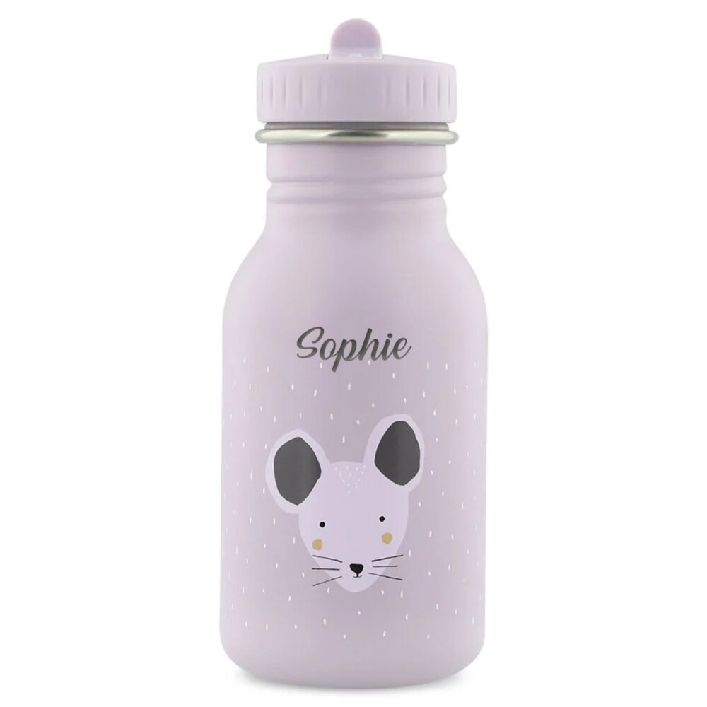 Studio Balune  Gepersonaliseerde Trixie Drinkfles 350ml - Mrs. Mouse Studio Balune  Gepersonaliseerde Trixie Drinkfles 350ml - Mrs. Mouse