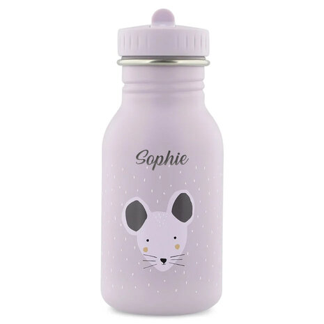 Studio Balune  Gepersonaliseerde Trixie Drinkfles 350ml - Mrs. Mouse Studio Balune  Gepersonaliseerde Trixie Drinkfles 350ml - Mrs. Mouse