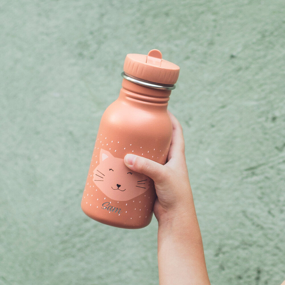 Studio Balune  Gepersonaliseerde Trixie Drinkfles 350ml - Mrs. Cat