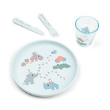Done by Deer Foodie dinner set Celebration - blauw Done by Deer Foodie dinner set Celebration - blauw