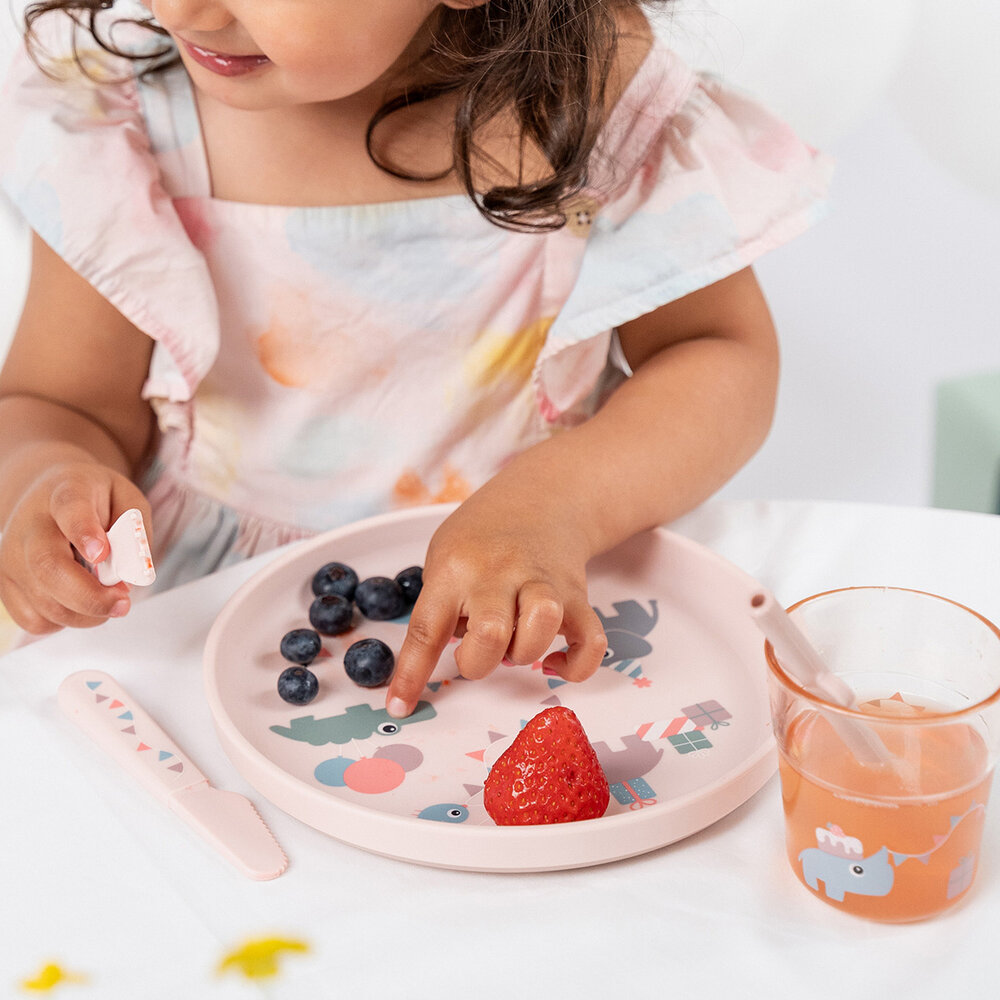 Done by Deer Foodie dinner set Celebration - powder Done by Deer Foodie dinner set Celebration - powder