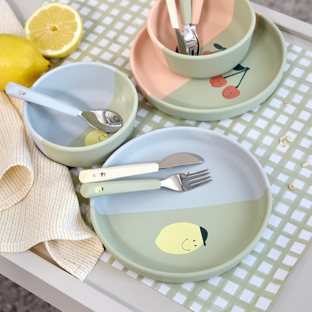 Lässig Siliconen bord - Happy Fruits Lemon Lässig Siliconen bord - Happy Fruits Lemon