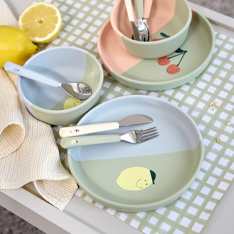 Lässig Siliconen bord - Happy Fruits Lemon Lässig Siliconen bord - Happy Fruits Lemon