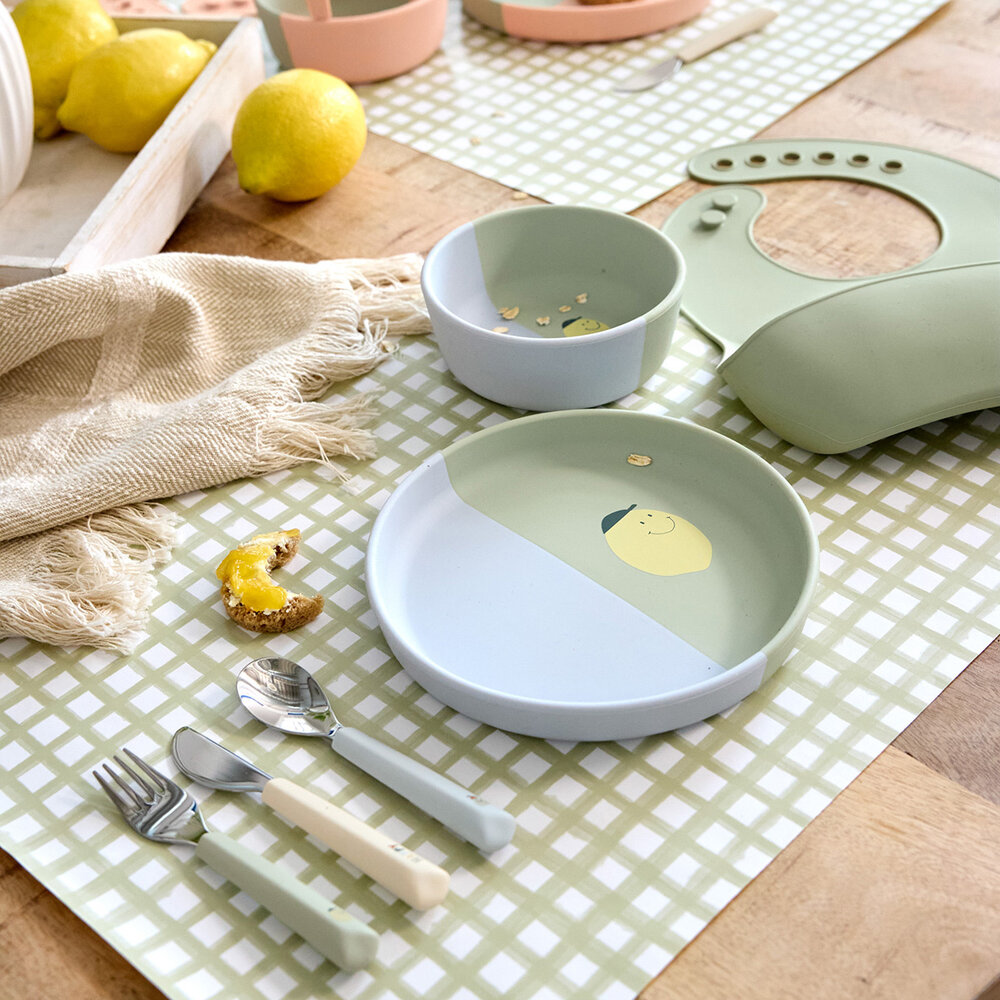 Lässig Siliconen bord - Happy Fruits Lemon Lässig Siliconen bord - Happy Fruits Lemon