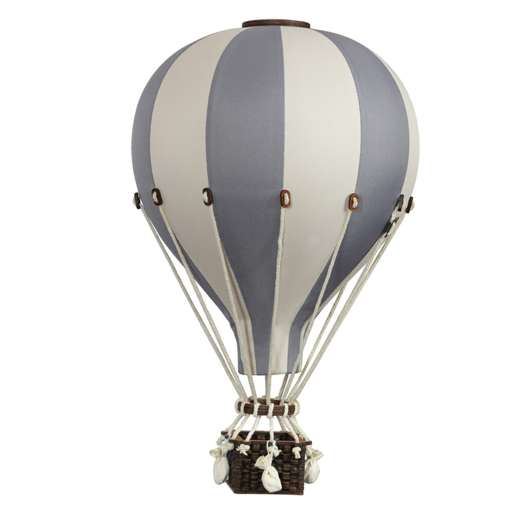 Super Balloon Luchtballon - beige en donker grijs (Groot) Super Balloon Luchtballon - beige en donker grijs (Groot)