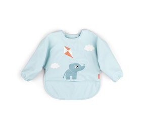 Done by Deer Slabbetje met mouw - Elphee playground - Blue Done by Deer Slabbetje met mouw - Elphee playground - Blue