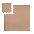 Foam speelmat - Light brown - 100x100 cm