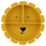 Trixie Siliconen vakjes bord met zuignap - Mr. Lion