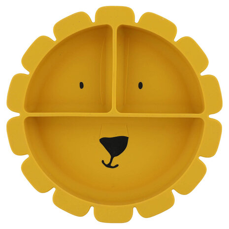 Trixie Siliconen vakjes bord met zuignap - Mr. Lion