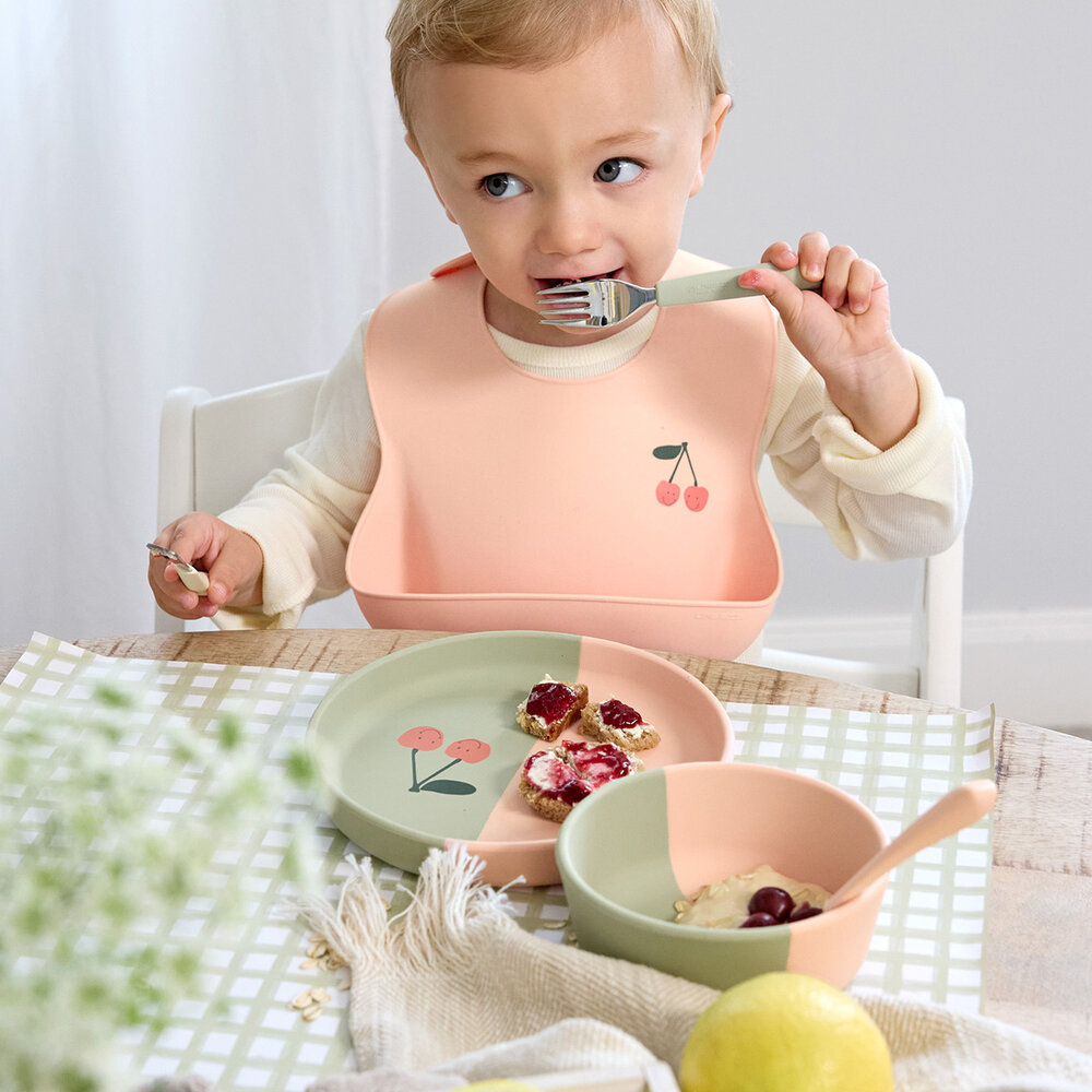 Lässig Siliconen bord - Happy Fruits - Cherry Lässig Siliconen bord - Happy Fruits - Cherry