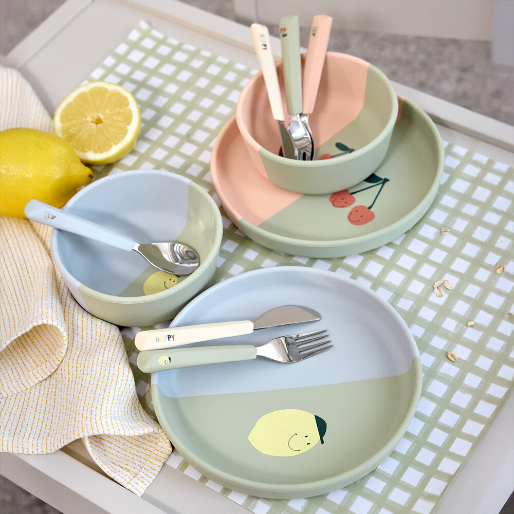 Lässig Siliconen kommetje - Happy fruits - Cherry