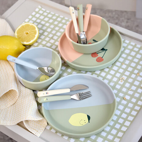 Lässig Siliconen kommetje - Happy fruits - Cherry