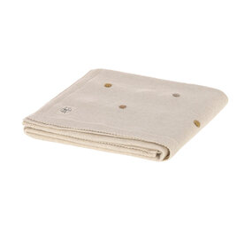Lässig Gebreid dekentje GOTS - Dots nature 80x100 Lässig Gebreid dekentje GOTS - Dots nature 80x100