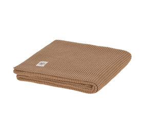 Lässig Gebreid dekentje GOTS - Nubs lichtbruin 80x100 Lässig Gebreid dekentje GOTS - Nubs lichtbruin 80x100