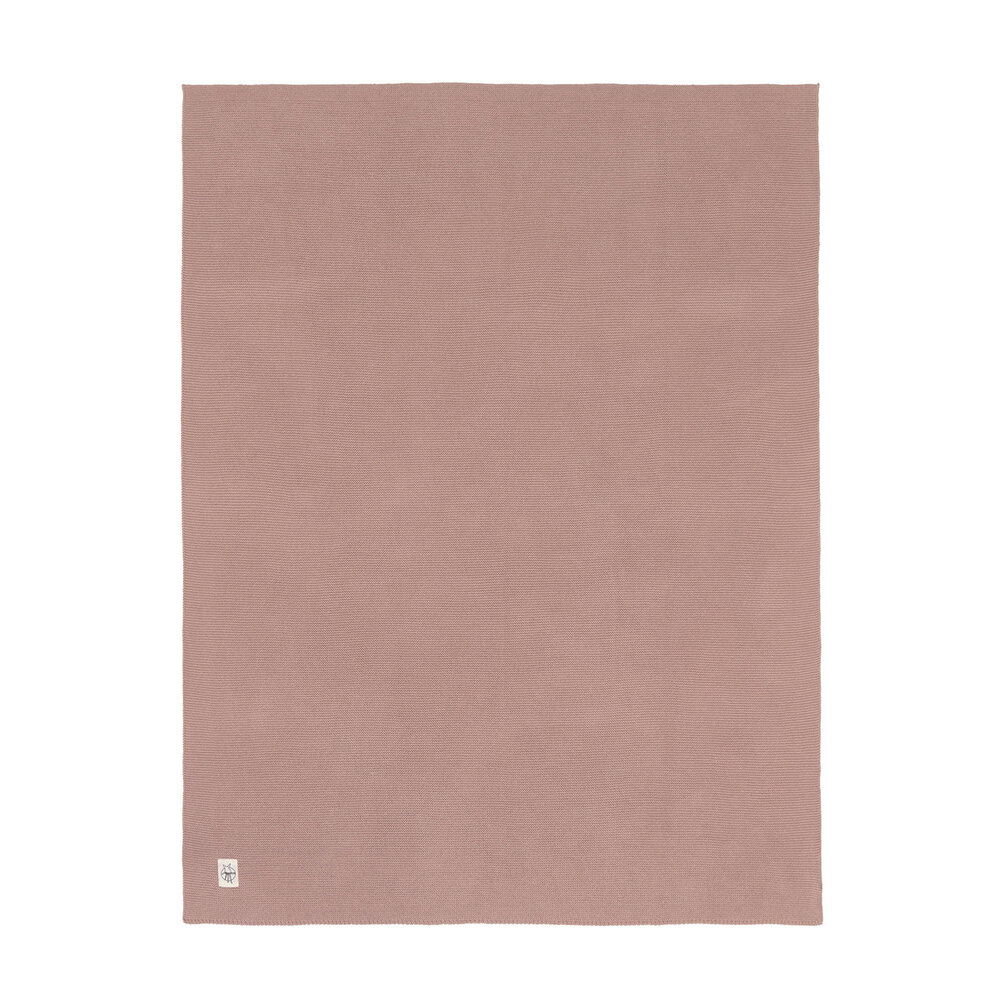 Lässig Gebreid dekentje GOTS - Frizzy roze 80x100