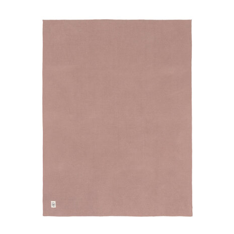 Lässig Gebreid dekentje GOTS - Frizzy roze 80x100