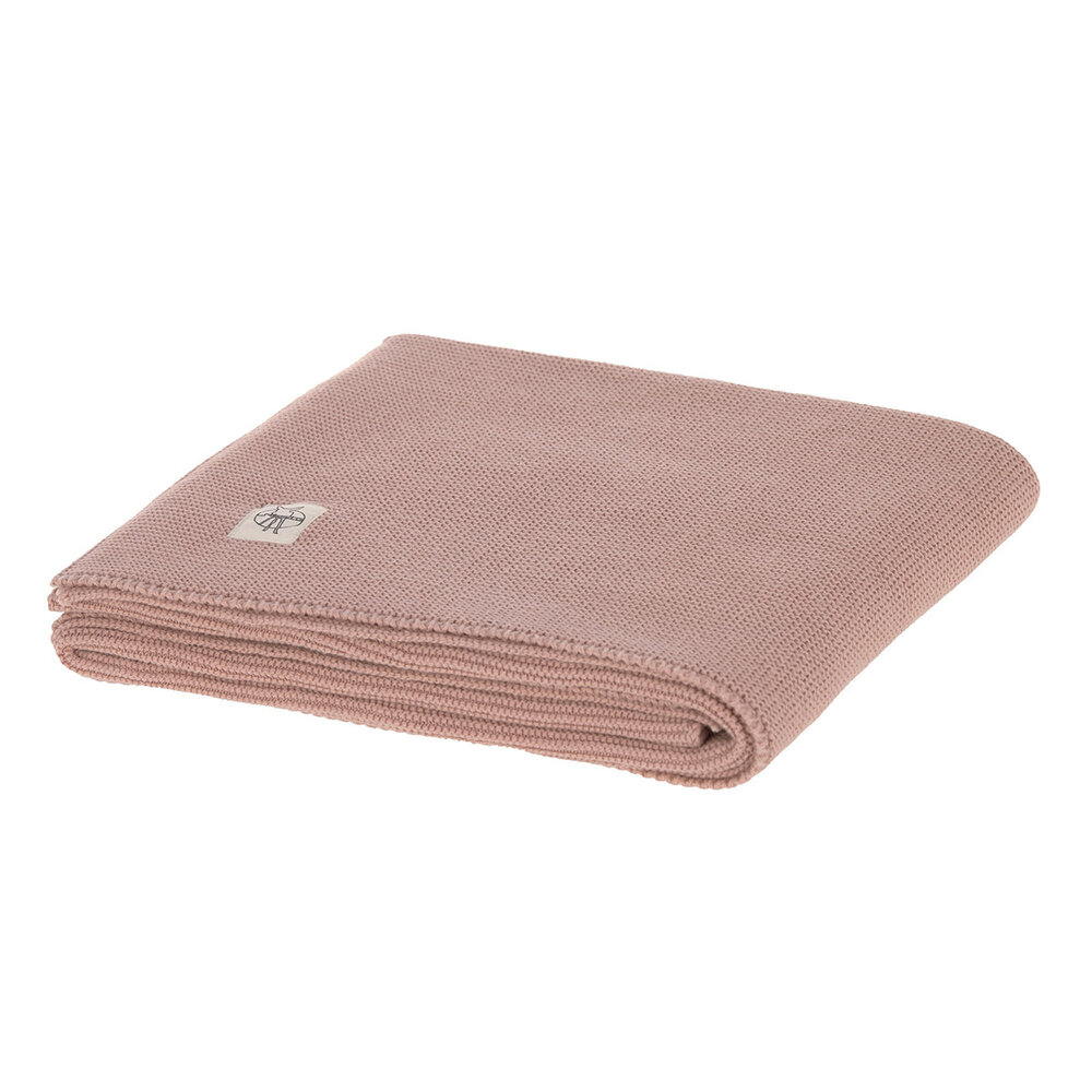 Lässig Gebreid dekentje GOTS - Frizzy roze 80x100