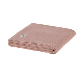 Lässig Gebreid dekentje GOTS - Frizzy roze 80x100 Lässig Gebreid dekentje GOTS - Frizzy roze 80x100