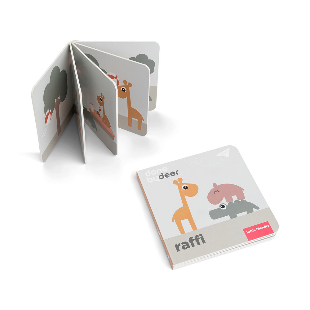 Done by Deer Kartonnen boekje - Friends Raffi Done by Deer Kartonnen boekje - Friends Raffi