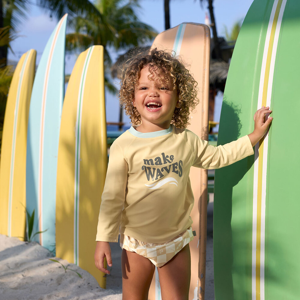 Lässig SPF Zwemluier Check pattern vanilla/sea salt