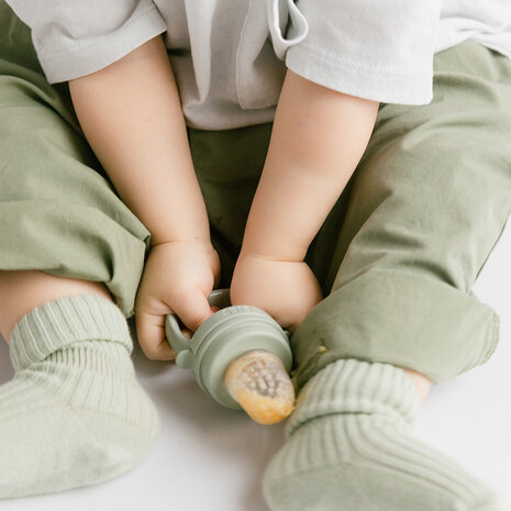 BIBS Baby Feeder Fruitspeen - Sage BIBS Baby Feeder Fruitspeen - Sage