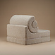 Wigiwama Flip Chair - Biscuit Flipster Wigiwama Flip Chair - Biscuit Flipster