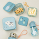 Done by Deer Snackbox set 3 pcs - Tiny Farm Blue Done by Deer Snackbox set 3 pcs - Tiny Farm Blue
