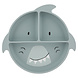 Trixie Siliconen vakjes bord met zuignap - Mr. Shark Trixie Siliconen vakjes bord met zuignap - Mr. Shark