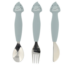 Trixie Siliconen bestek (3-pack) - Mr. Shark Trixie Siliconen bestek (3-pack) - Mr. Shark