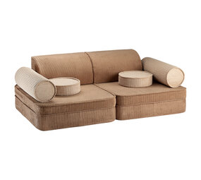 Wigiwama Zit- en speelbank - Toffee Corduroy