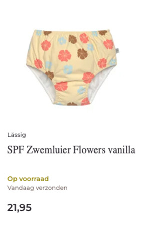 Lässig SPF Zwemluier Flowers vanilla