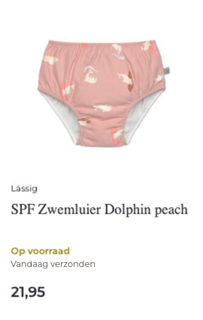 Lässig SPF Zwemluier Dolphin peach