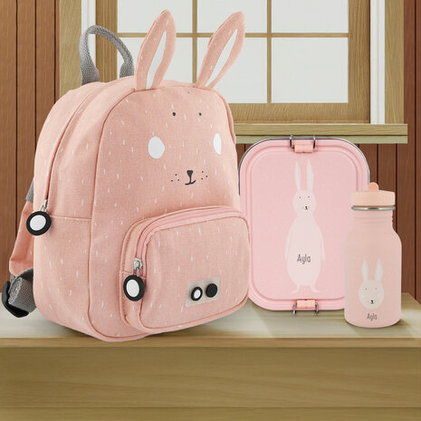 Studio Balune Gepersonaliseerde Back to School set - Mrs. Rabbit Studio Balune Gepersonaliseerde Back to School set - Mrs. Rabbit