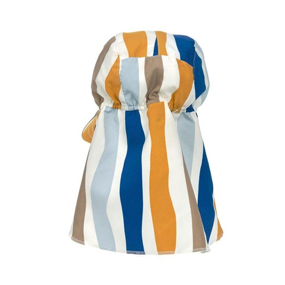 Lässig SPF Zonnehoedje met klep Waves Blue/Nature