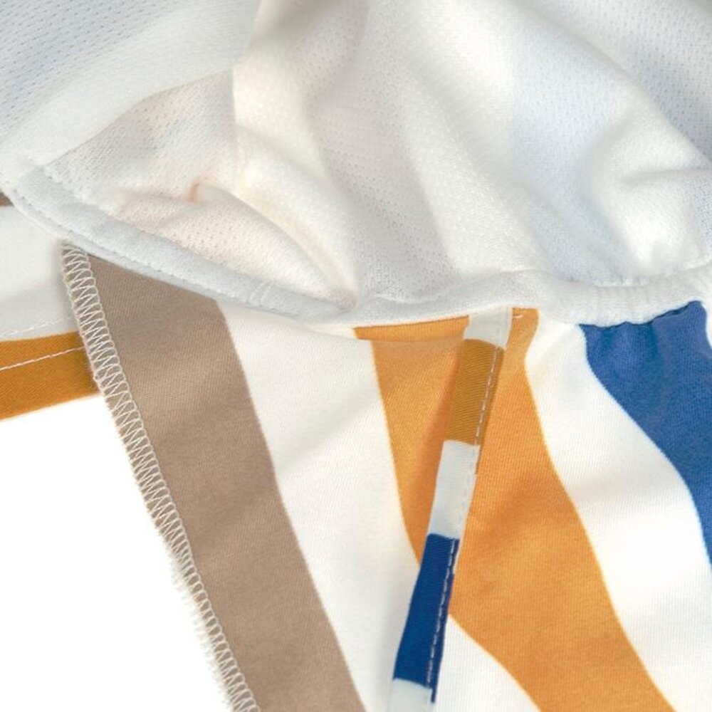 Lässig SPF Zonnehoedje met klep Waves Blue/Nature