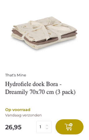 Hydrofiele doeken Dreamily