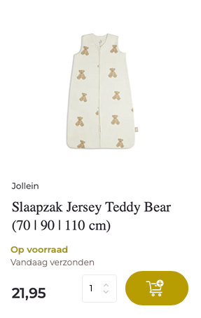 Slaapzak jersey teddy bear