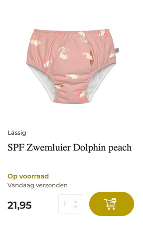 Zwemluier dolphin peach