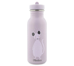 Studio Balune  Gepersonaliseerde Trixie Drinkfles 500ml - Mrs. Mouse Studio Balune  Gepersonaliseerde Trixie Drinkfles 500ml - Mrs. Mouse