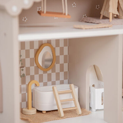 Label Label Houten Poppenhuis - Nougat Label Label Houten Poppenhuis - Nougat