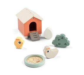 Done by Deer Tiny Farm houten boerderij speelset - Clucky