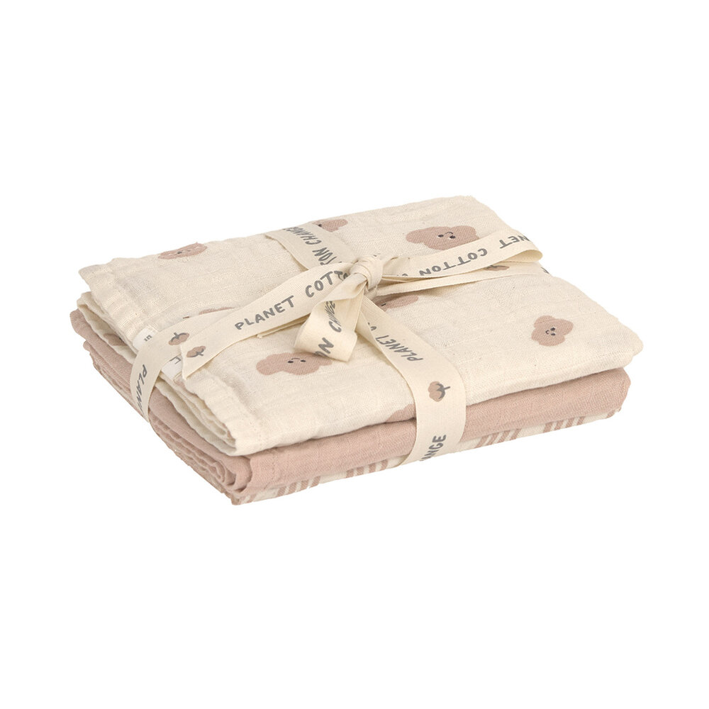 Lässig Hydrofiele doeken set - Tiny Team - Mushroom (60 x 60 cm) Lässig Hydrofiele doeken set - Tiny Team - Mushroom (60 x 60 cm)