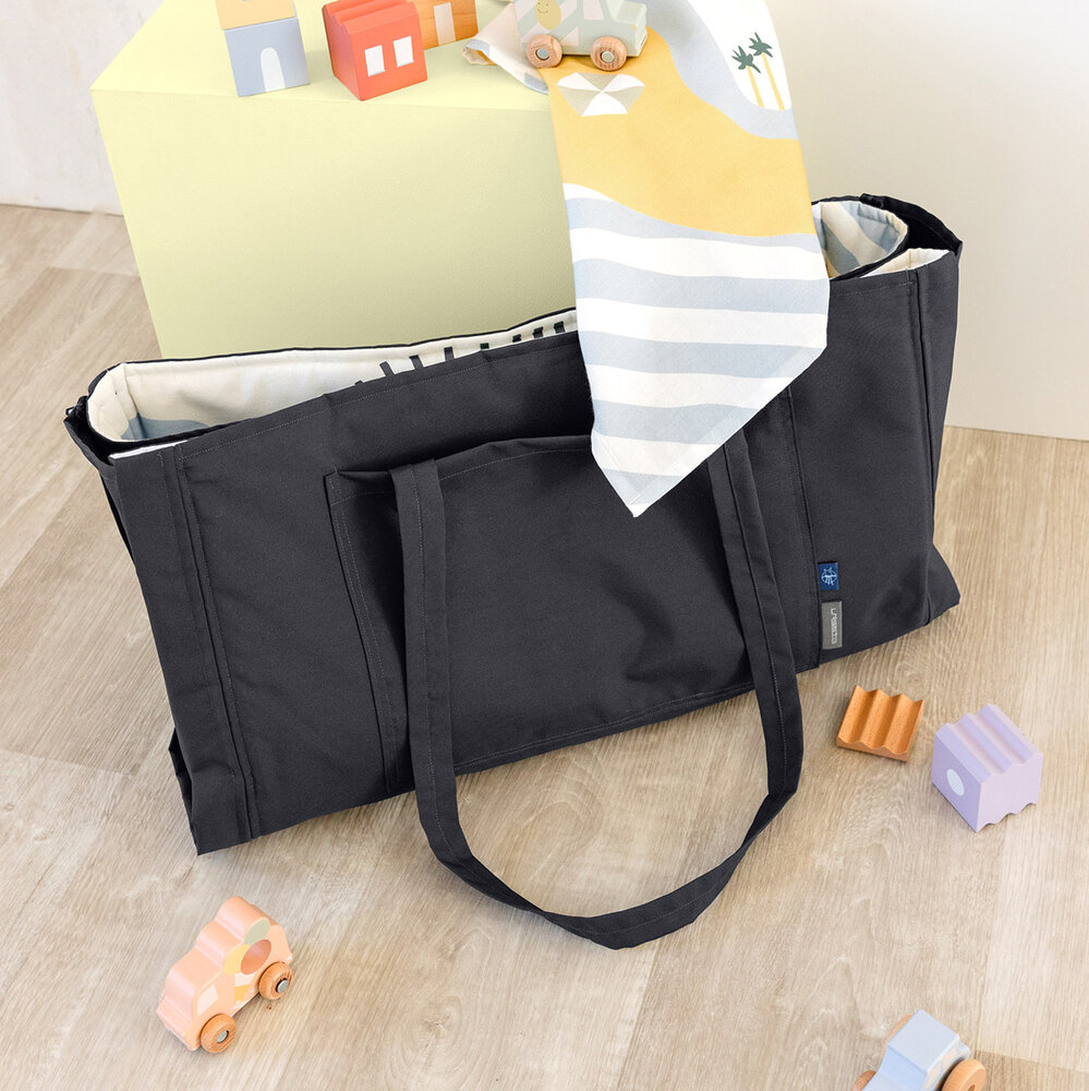 Lässig Tas & Speelkleed 2-in-1 - Mamaki Anthracite Lässig Tas & Speelkleed 2-in-1 - Mamaki Anthracite