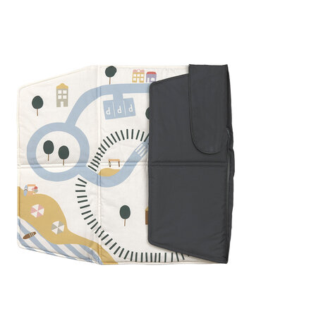 Lässig Tas & Speelkleed 2-in-1 - Mamaki Anthracite Lässig Tas & Speelkleed 2-in-1 - Mamaki Anthracite