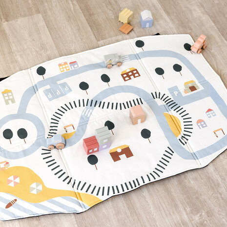 Lässig Tas & Speelkleed 2-in-1 - Mamaki Anthracite Lässig Tas & Speelkleed 2-in-1 - Mamaki Anthracite