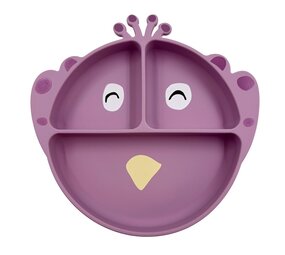 Trixie Siliconen vakjes bord met zuignap - Mrs. Peacock