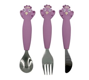 Trixie Siliconen bestek (3-pack) - Mrs. Peacock