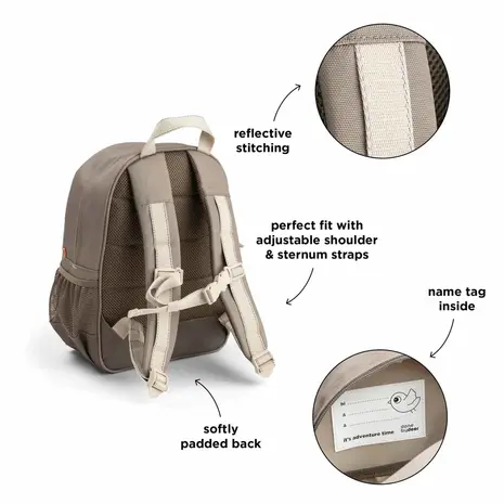 Done by Deer Junior rugzak Tiny Trails - Zand